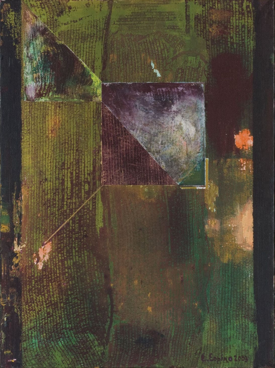 6 -CUADRADO-2003- acrílico sobre tela-40x30cm