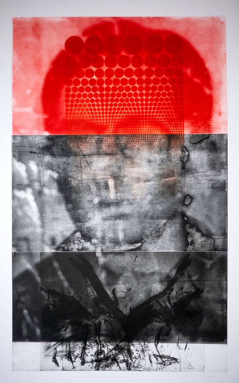 Autorretrato-polímero serigrafía-110x80cms